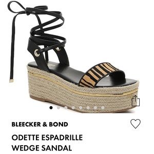 Black and Tan Tiger stripes sandals